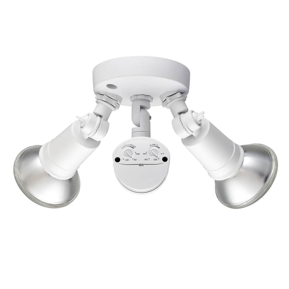 Millennium Lighting M-16002-MW Matte White 4.75'' High 2-light Outdoor Security Flood Light - Powder Coated Matte White Image 1