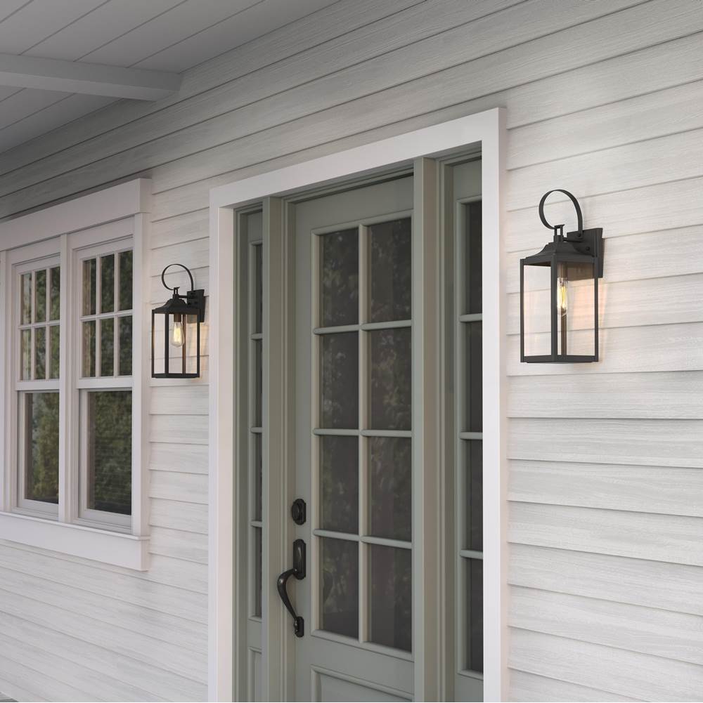 Millennium Lighting 402101-PBK Powder Coated Black Halston 19'' High 1-light Outdoor Lantern Image 4