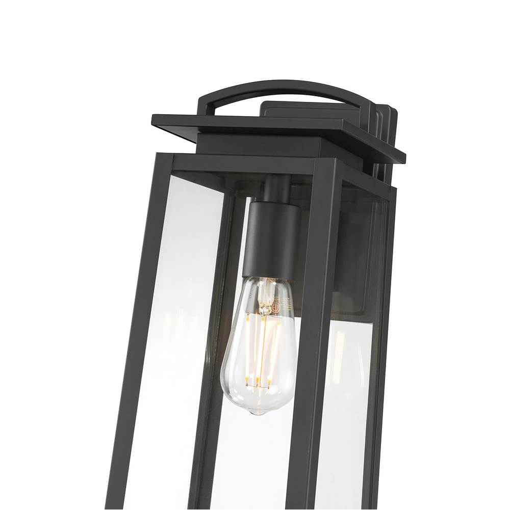 Millennium Lighting 66001-PBK Powder Coated Black Kendrix 14'' High 1-light Outdoor Lantern Image 5
