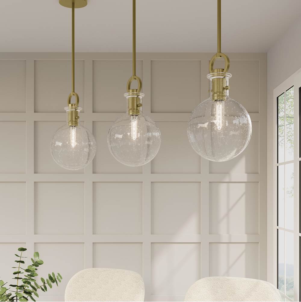 Millennium Lighting 204101-VB Vintage Brass Glanora  8'' Wide 1-light Mini Pendant Image 4