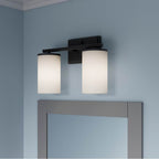 Millennium Lighting 2702WG-MB Matte Black Verlana 14'' 2-light Vanity - Matte Black Image 3