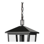 Millennium Lighting 198201-PBK Powder Coated Black Munger 9.25'' Wide 1-light Outdoor Hanging Pendant - Powder Coated Black Image 5