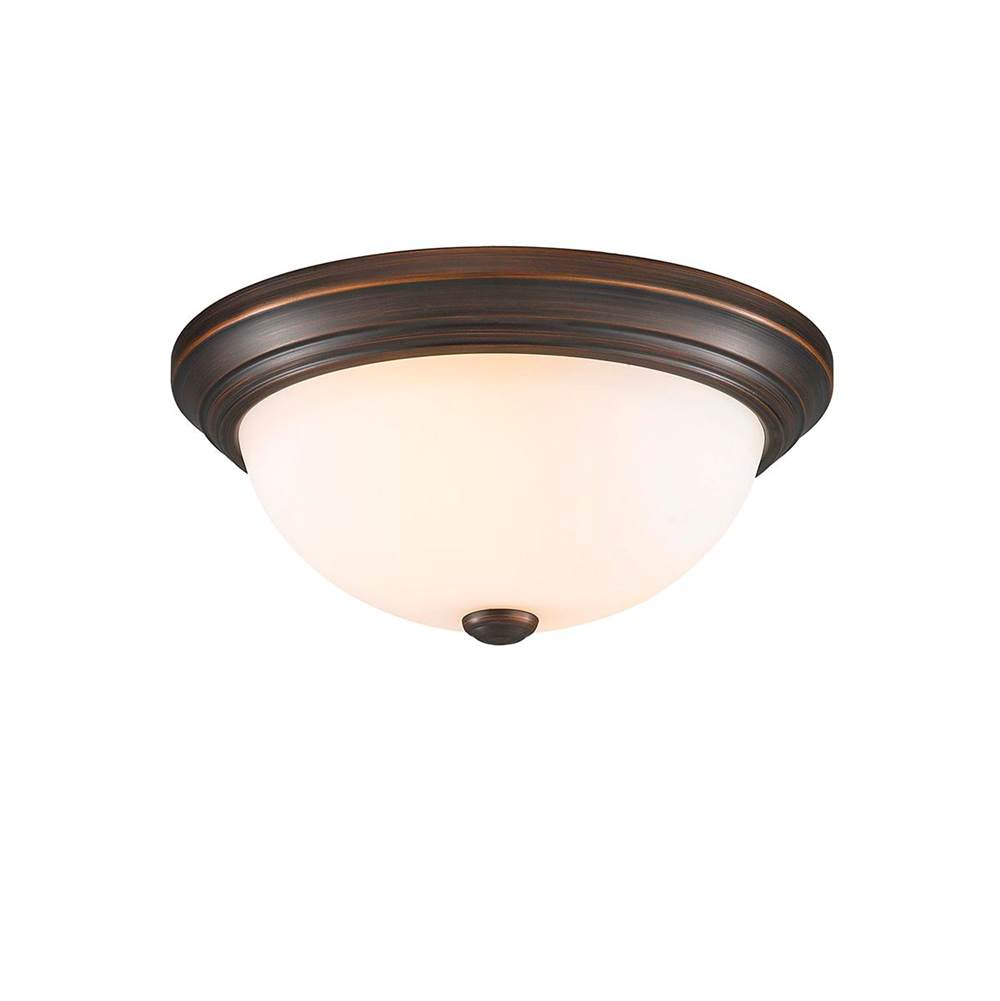 Millennium Lighting 4903-RBZ Rubbed Bronze Flushmount Ceiling Light Image 2