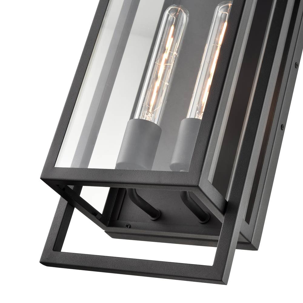 Millennium Lighting 270102-TBK Textured Black Outdoor Wall Sconce Image 4