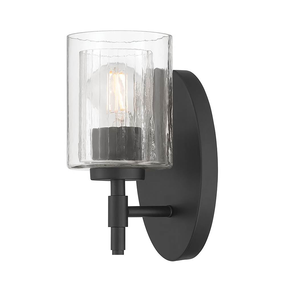 Millennium Lighting 270101-MB Matte Black Solventa 9.75'' High 1-light Wall Sconce Image 1