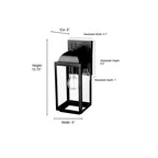 Millennium Lighting 194001-PBK Powder Coated Black Beaufort 12.75'' High 1-light Outdoor Wall Sconce - Powder Coated Black Image 2