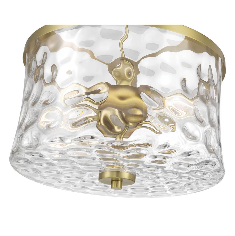 Millennium Lighting 909201-VB Vintage Brass Clarvyn 12'' Wide 2-light Semi-flush Mount Image 5