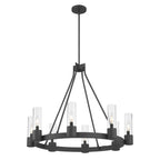 Millennium Lighting 9908-MB Matte Black Evandrel 32'' Wide 8-light Chandelier Image 8
