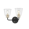 Millennium Lighting 9132-MB/MG Matte Black Modern Gold Vanity Image 1