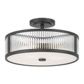 Millennium Lighting 23303-MB Matte Black Ardezia 15.75'' Wide 3-light Semi-flush Mount Image 1