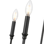 Millennium Lighting 25306-MB Matte Black Azara 32'' Wide 6-light Chandelier - Matte Black Image 5