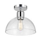 Millennium Lighting 6021-CH Chrome Knightsdale 10'' Wide 1-light Semi-flush Mount Image 1