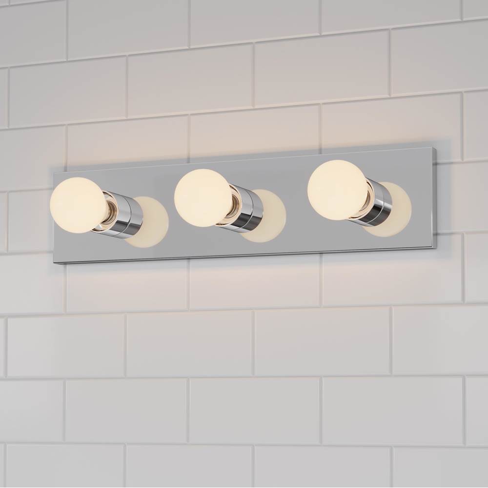 Millennium Lighting 96103-CH Chrome Bellisse 18'' Wide 3-light Bath Bar Image 3