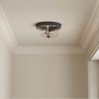 Millennium Lighting 64102-MB Matte Black Strayhan 13'' 2-light Flush Mount - Matte Black Image 2