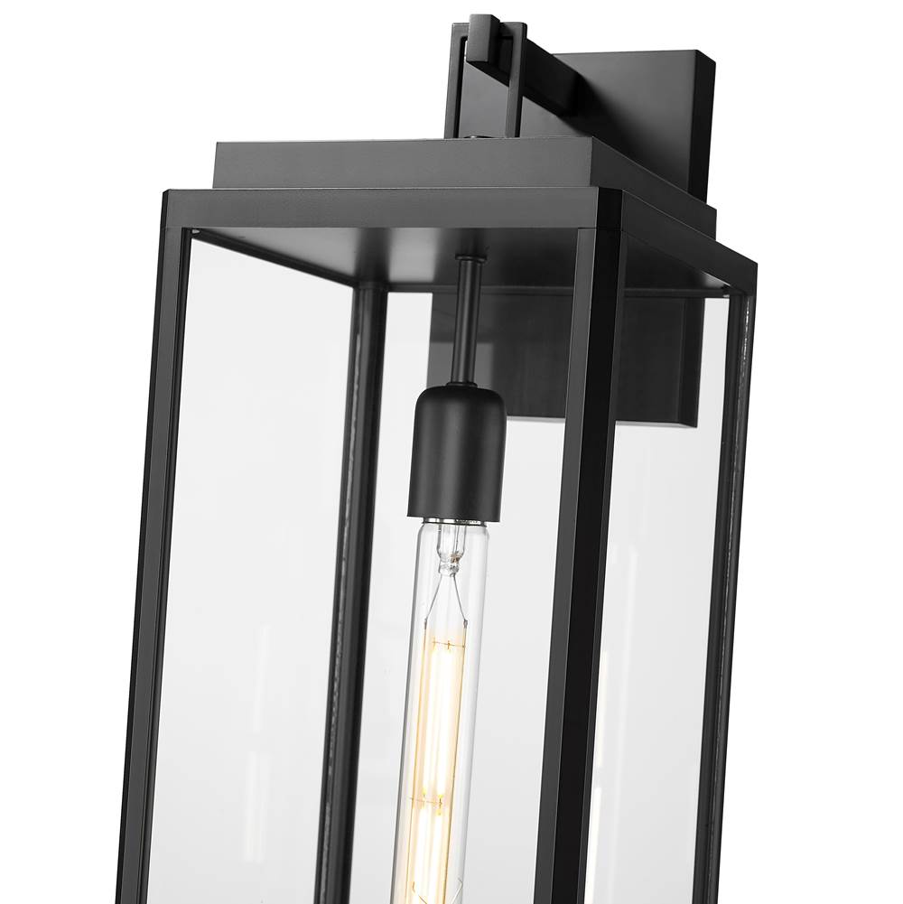 Millennium Lighting 902201-PBK Powder Coated Black Alpharetta 19.75'' High 1-light Outdoor Wall Lantern - Powder Coated Black Image 4