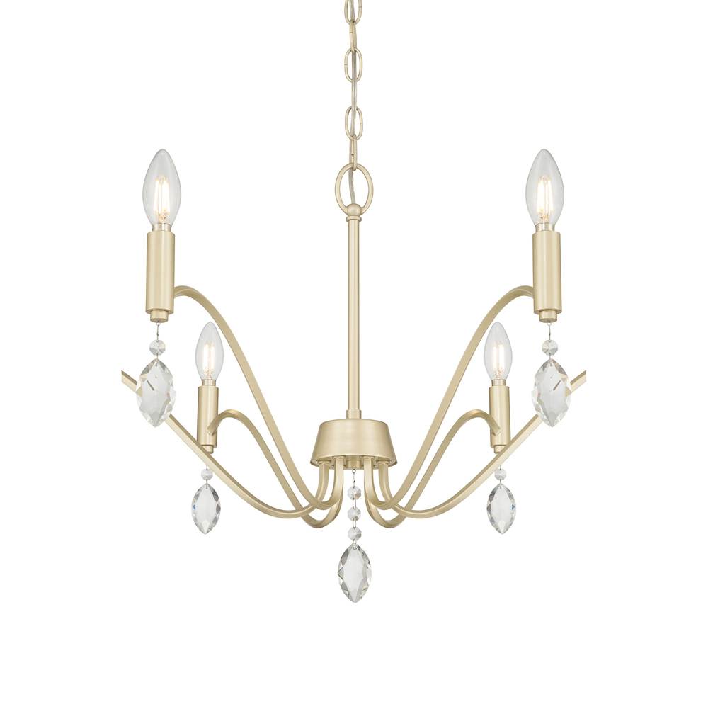 Millennium Lighting 205106-AGSI  Aureline 28'' Wide 6-light Chandelier Image 7
