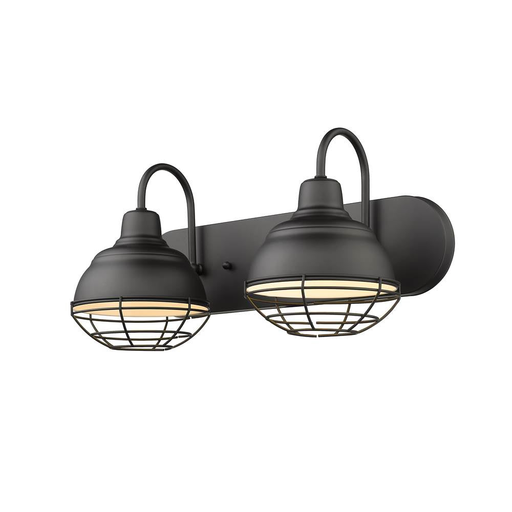Millennium Lighting 5422-MB Matte Black Vanity Image 2