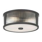 Millennium Lighting 23203-MB Matte Black Ardezia 11.75'' Wide 3-light Flush Mount Image 1