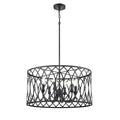 Millennium Lighting 42106-MB Matte Black Arelyn 23'' Wide 6-light Pendant - Matte Black Image 1