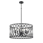 Millennium Lighting 42106-MB Matte Black Arelyn 23'' Wide 6-light Pendant - Matte Black Image 1