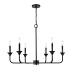Millennium Lighting 97326-MB Matte Black Chandelier Ceiling Light Image 1