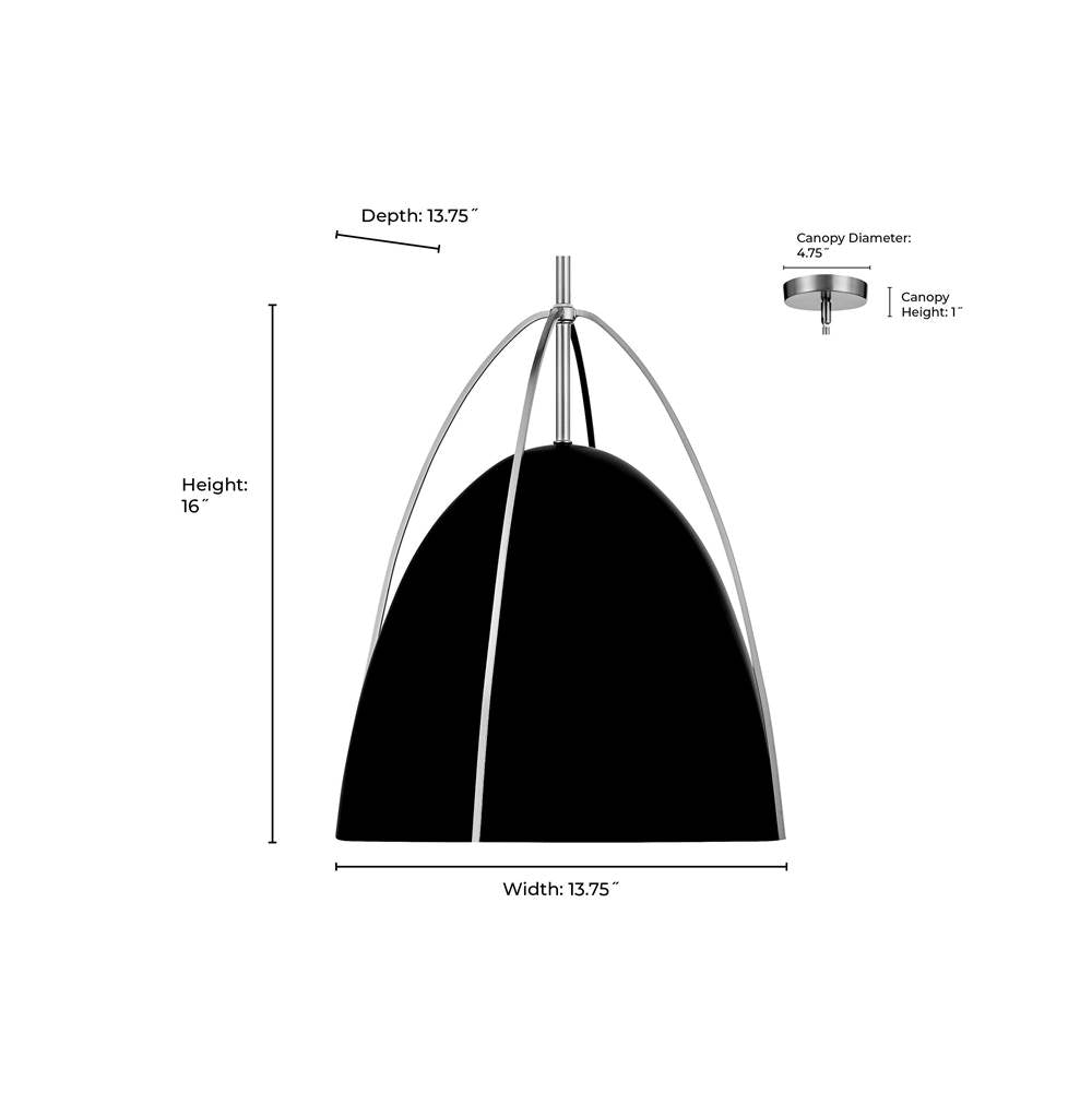 Millennium Lighting 69201-MW/MG Matte White Pomelle  13.75'' Wide 1-light Pendant Image 2