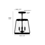 Millennium Lighting 230103-VB Vintage Brass Adabella 12.25'' Wide 3-light Semi-flush Mount Image 2
