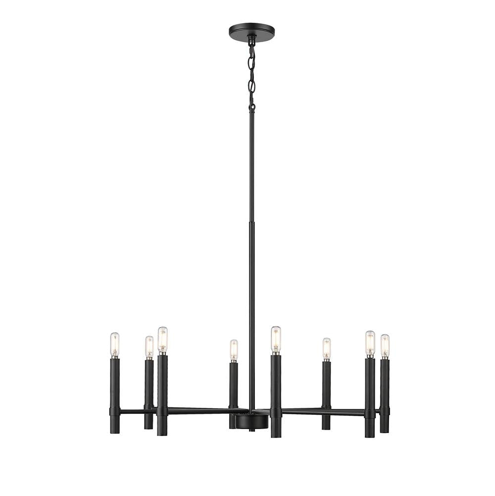 Millennium Lighting Skyva 30.25'' Wide 8-light Chandelier - Matte Black