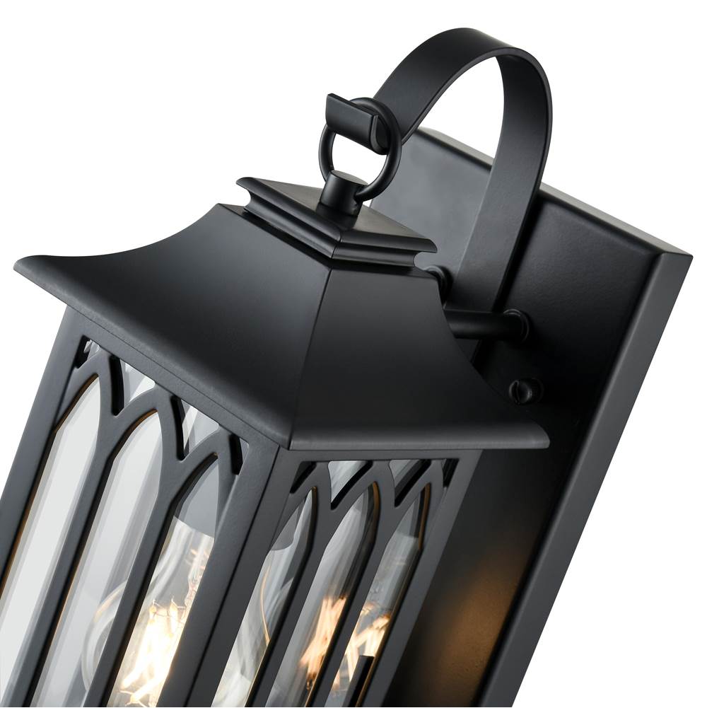 Millennium Lighting 88101-PBK Powder Coated Black Outdoor Wall Sconce Image 3