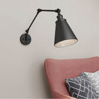 Millennium Lighting 10001-MB Matte Black Swing Arm Sconce Light Image 2