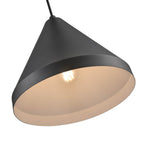 Millennium Lighting RWCC17-SB Satin Black Cord Hung Wide Cone Image 3