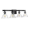 Millennium Lighting 20004-MB Matte Black Barlon 34.75'' 4-light Vanity - Matte Black Image 1