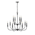 Millennium Lighting 29612-MB Matte Black Chandelier Ceiling Light Image 4
