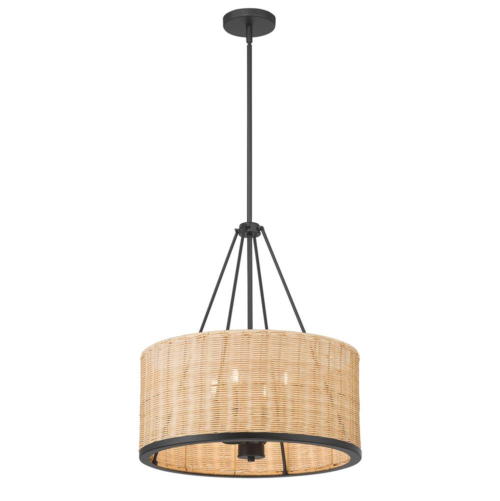 Millennium Lighting 210104-MB Matte Black Namiro 19.75'' Wide 4-light Pendant Image 1