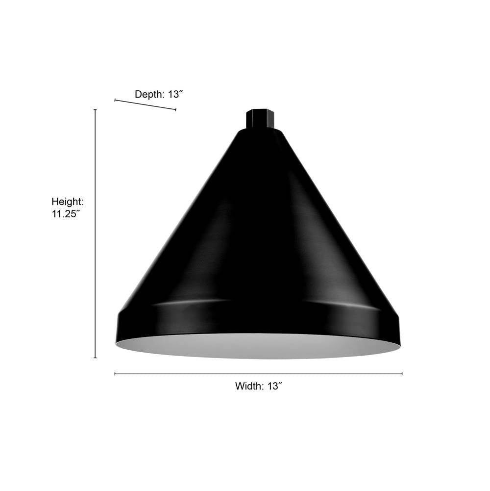 Millennium Lighting RCS13-SB Satin Black Cone Shade Image 2