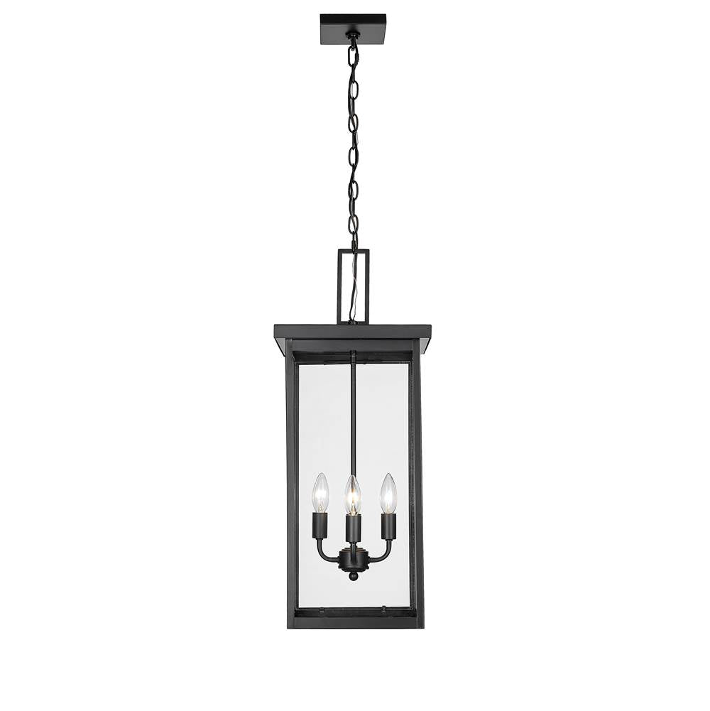 Millennium Lighting 42605-PBK Powder Coated Black Outdoor Hanging Lantern Image 1