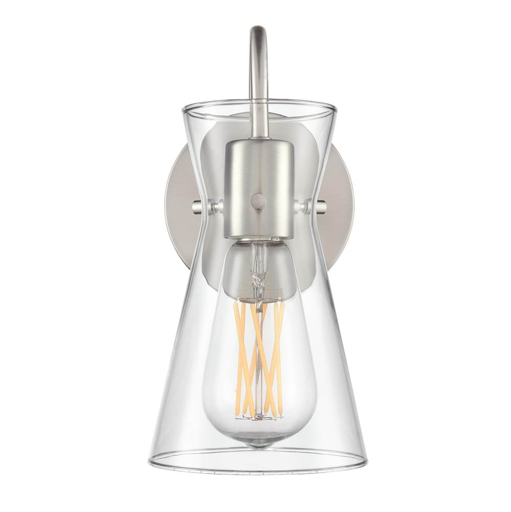 Millennium Lighting Camellia 4.75'' Wide 1-light Vanity - Brushed Nickel
