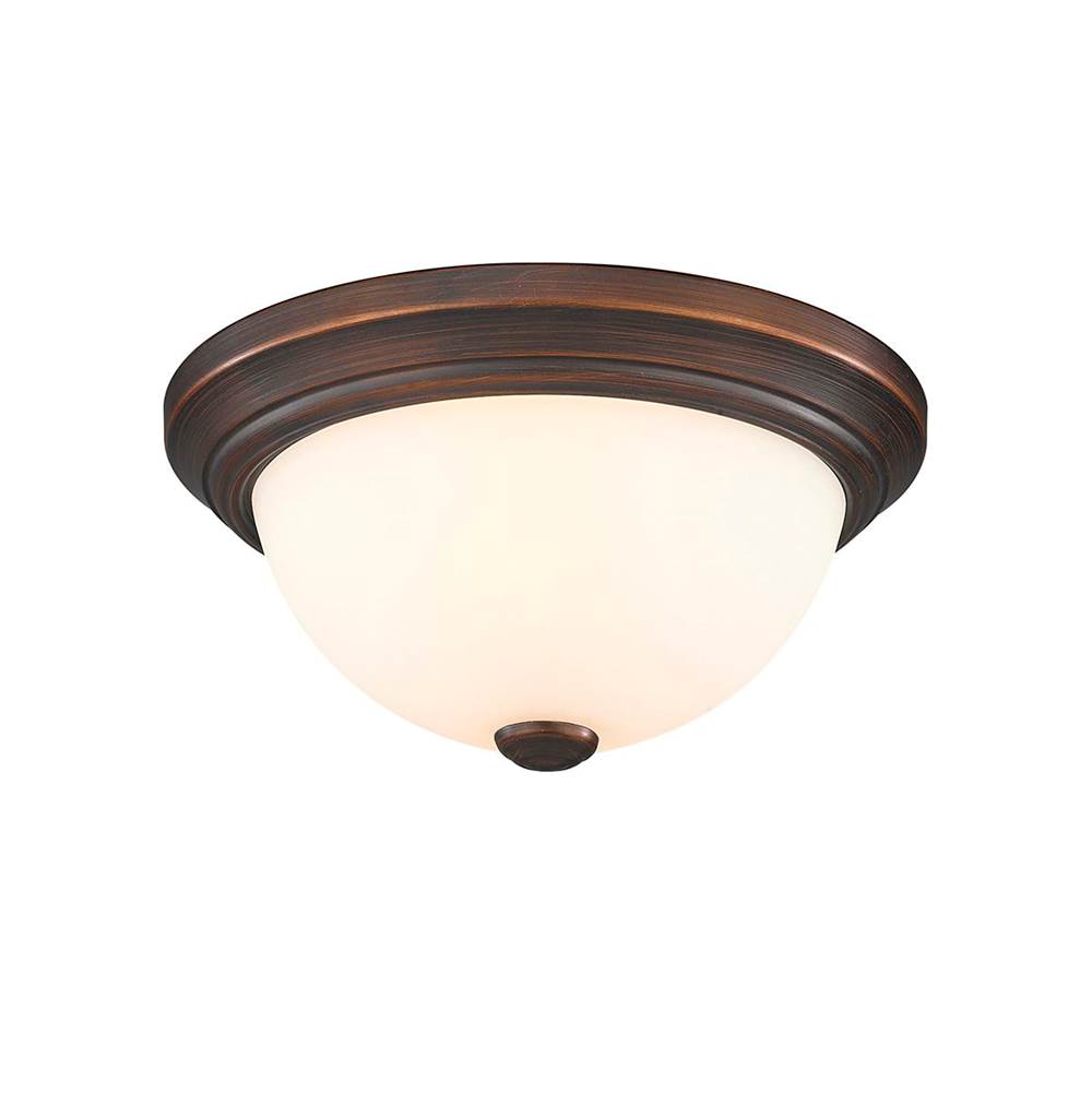 Millennium Lighting 4901-RBZ Rubbed Bronze Flushmount Ceiling Light Image 3