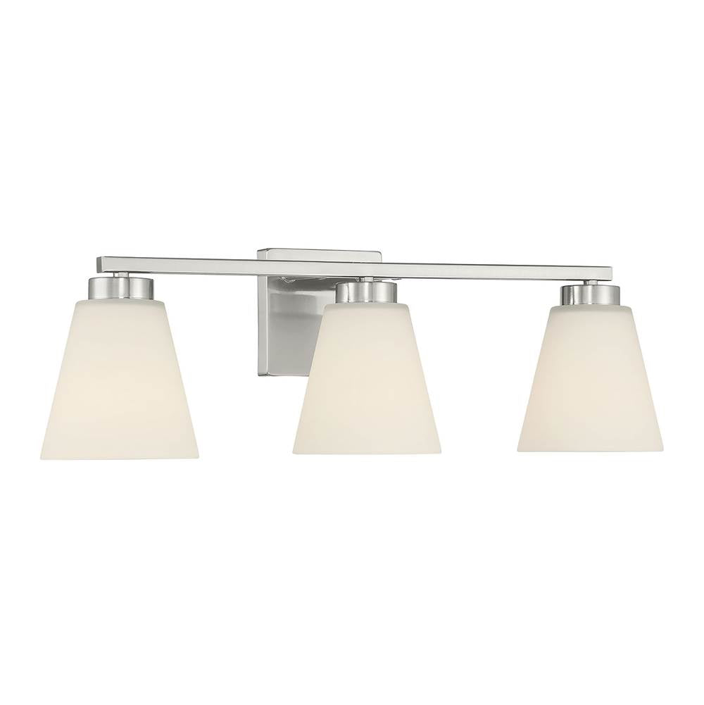 Millennium Lighting 64003WG-BN Brushed Nickel Strayhan 22'' Wide 3-light Vanity Image 1