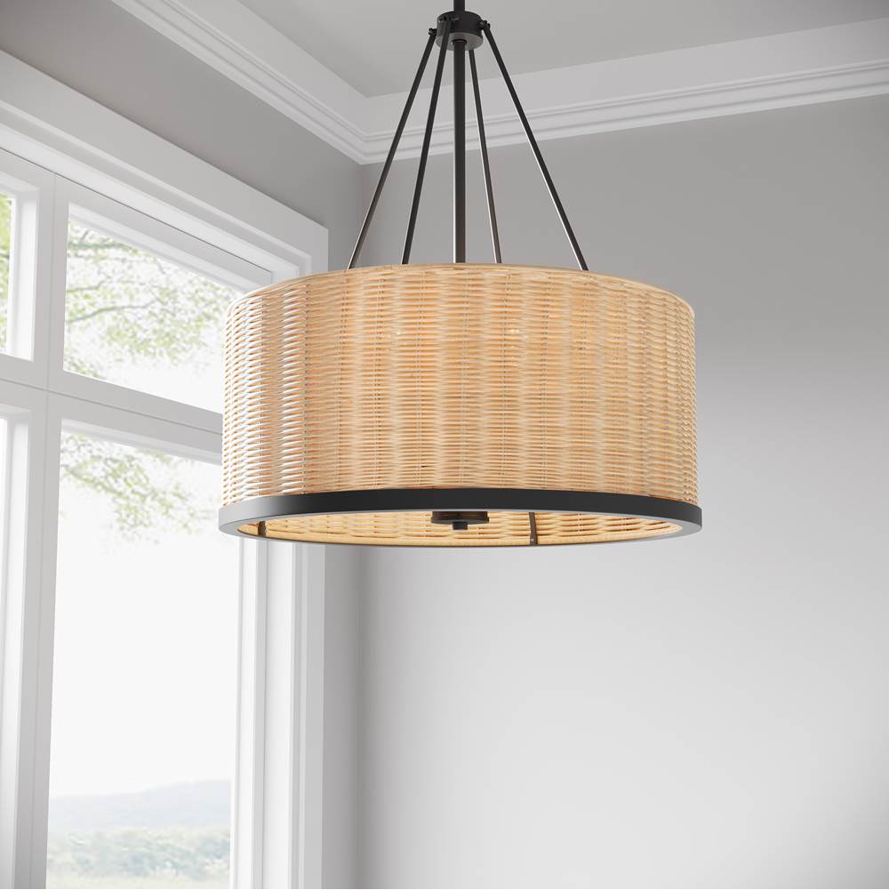 Millennium Lighting 210104-MB Matte Black Namiro 19.75'' Wide 4-light Pendant Image 4