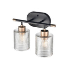 Millennium Lighting 9412-MB/MG Matte Black Modern Gold Vanity Image 3