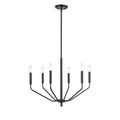 Millennium Lighting 8166-MB Matte Black 6 Light Chandelier Image 1