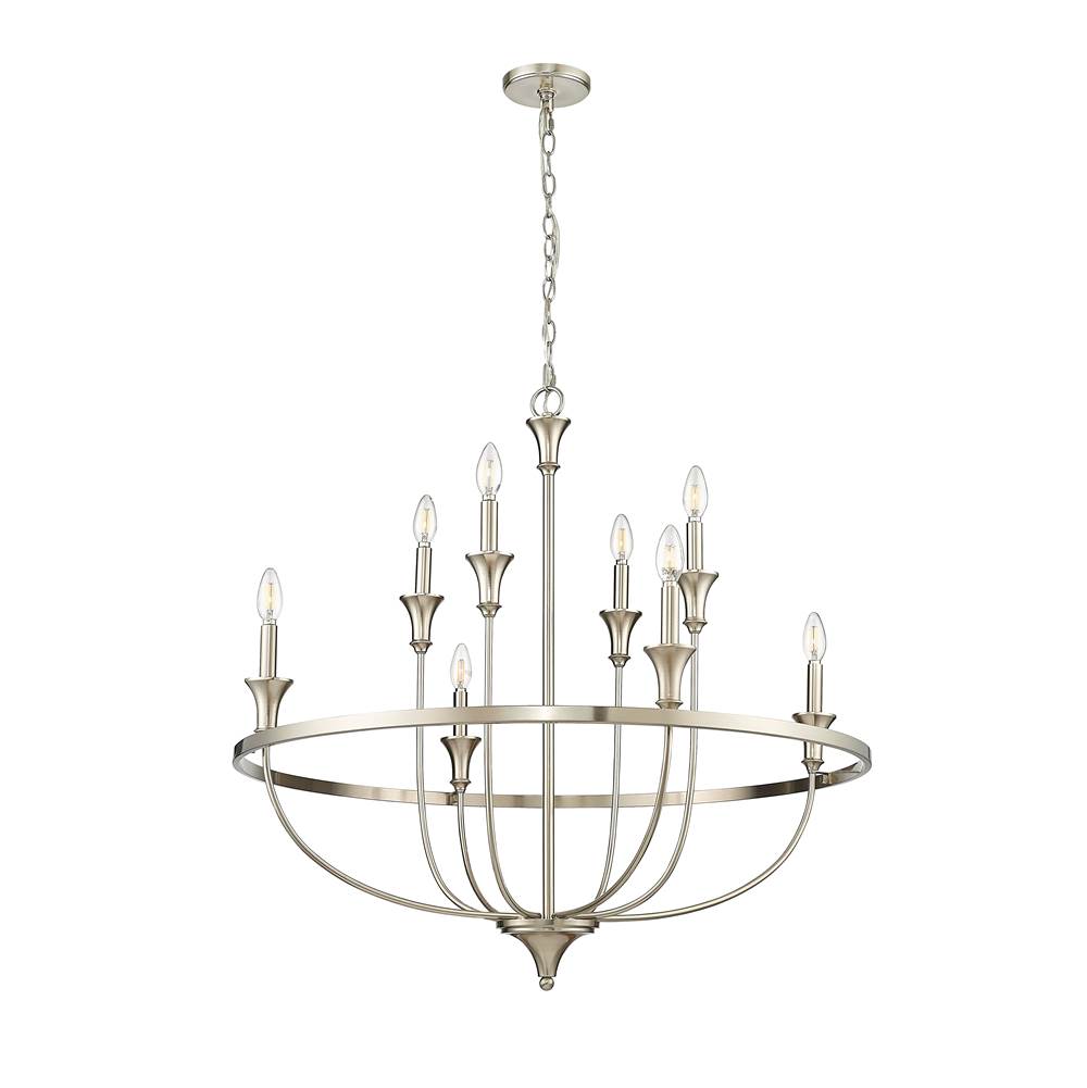 Millennium Lighting 28108-BN Brushed Nickel Chandelier Ceiling Light Image 5