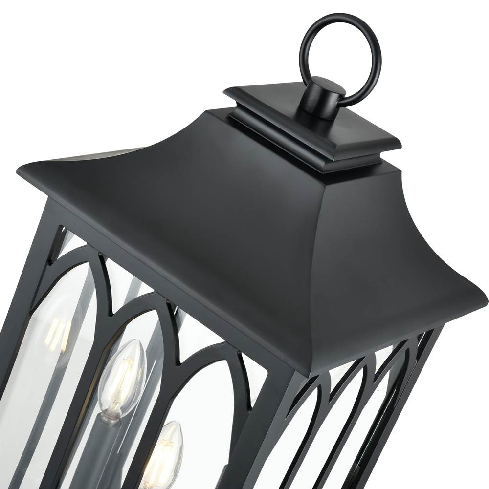 Millennium Lighting 88105-PBK Powder Coated Black Outdoor Post Lantern Image 3