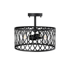 Millennium Lighting 4212-MB Matte Black Semi-flush Ceiling Mount Image 4