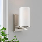 Millennium Lighting 2701WG-BN Brushed Nickel Verlana 8.75'' High 1-light Wall Sconce - Brushed Nickel Image 2