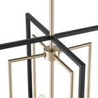 Millennium Lighting 91704-MB/MG Matte Black,Modern Gold Noelle 15'' Wide 4-light Pendant - Matte Black Image 6