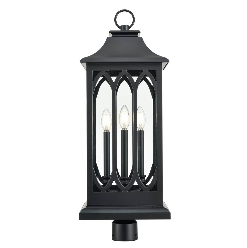 Millennium Lighting 88105-PBK Powder Coated Black Outdoor Post Lantern Image 1