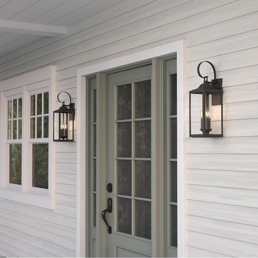 Millennium Lighting 402003-PBK Powder Coated Black Halston 23.25'' High 3-light Outdoor Lantern Image 4