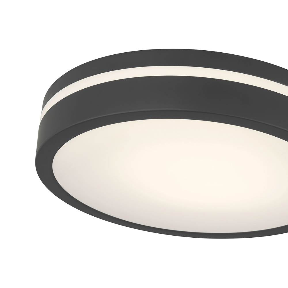 Millennium Lighting 401001-MB Matte Black Soltra 13'' Wide Led Flush Mount Image 4
